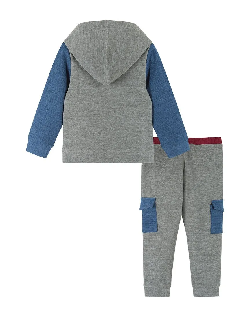 Andy & Evan Colorblocked Hoodie Set