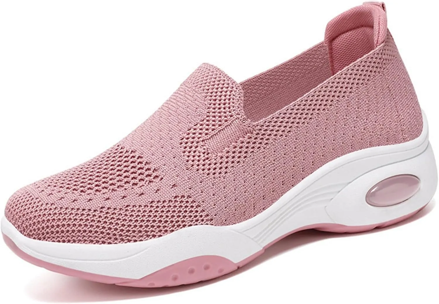 Canbebig Walking Shoes Women New Air Cushion Slip on Walking Shoes Comfort Orthopedic Platform Sneakers Air Cushion Athletic Shoes Running Jogging Shoe