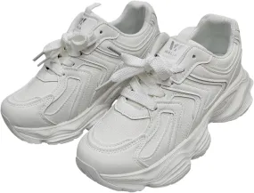 Chunky Platform Sneakers, High Platform Fashion Shoes, Lace-up Comfort