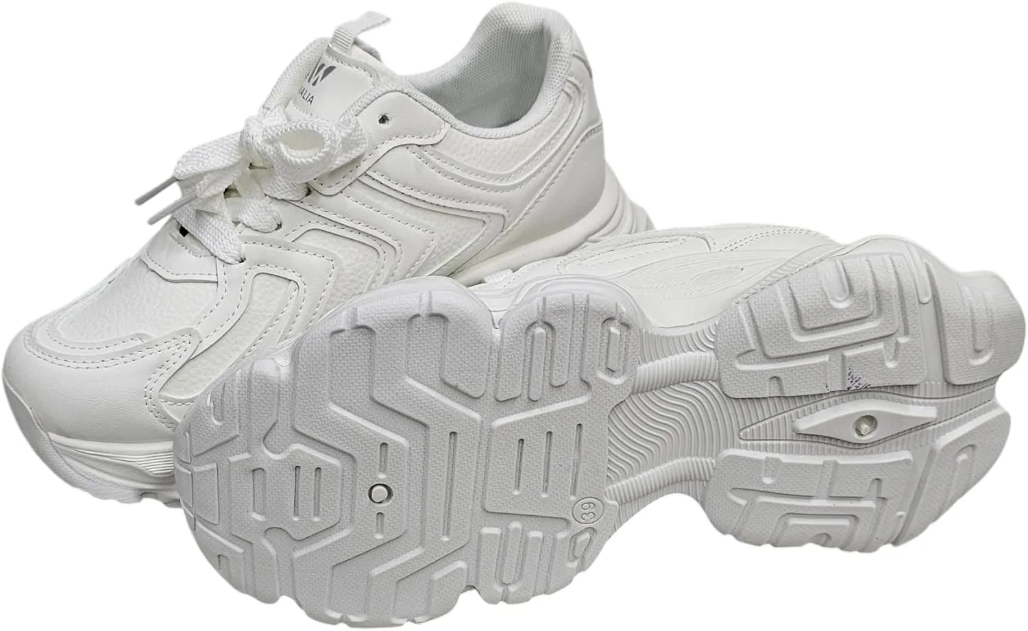 Chunky Platform Sneakers, High Platform Fashion Shoes, Lace-up Comfort