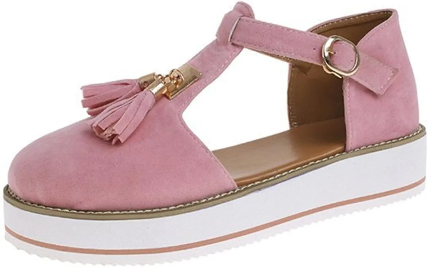 Lausiuoe Wedge Sandals For Women Wide Width Dressy Platform Flatform Sandals Casual Summer Strappy Beach Walking Shoes