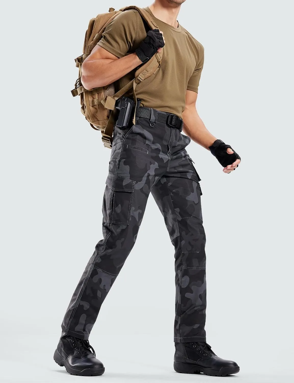 Men's Cargo Work Pants Water Resistant Tactical Pants 29"/31"/33" Lightweight Hiking Ripstop Pants Outdoor Apparel