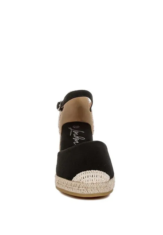 Microfiber Espadrilles Sandals