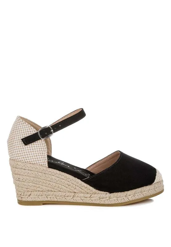 Microfiber Espadrilles Sandals