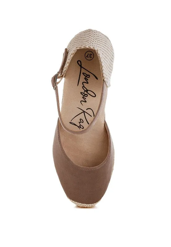 Microfiber Espadrilles Sandals