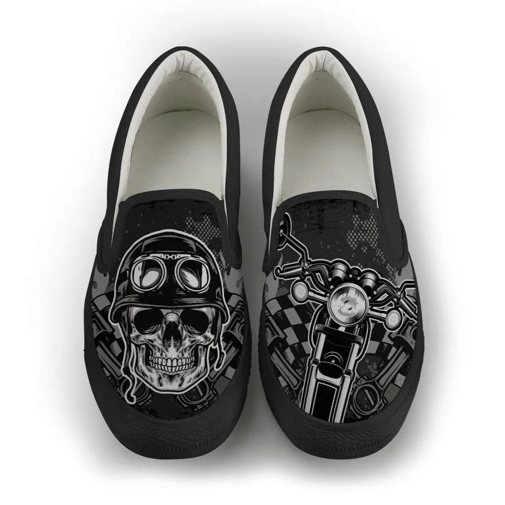 Motorcycle Rider  Slip Ons