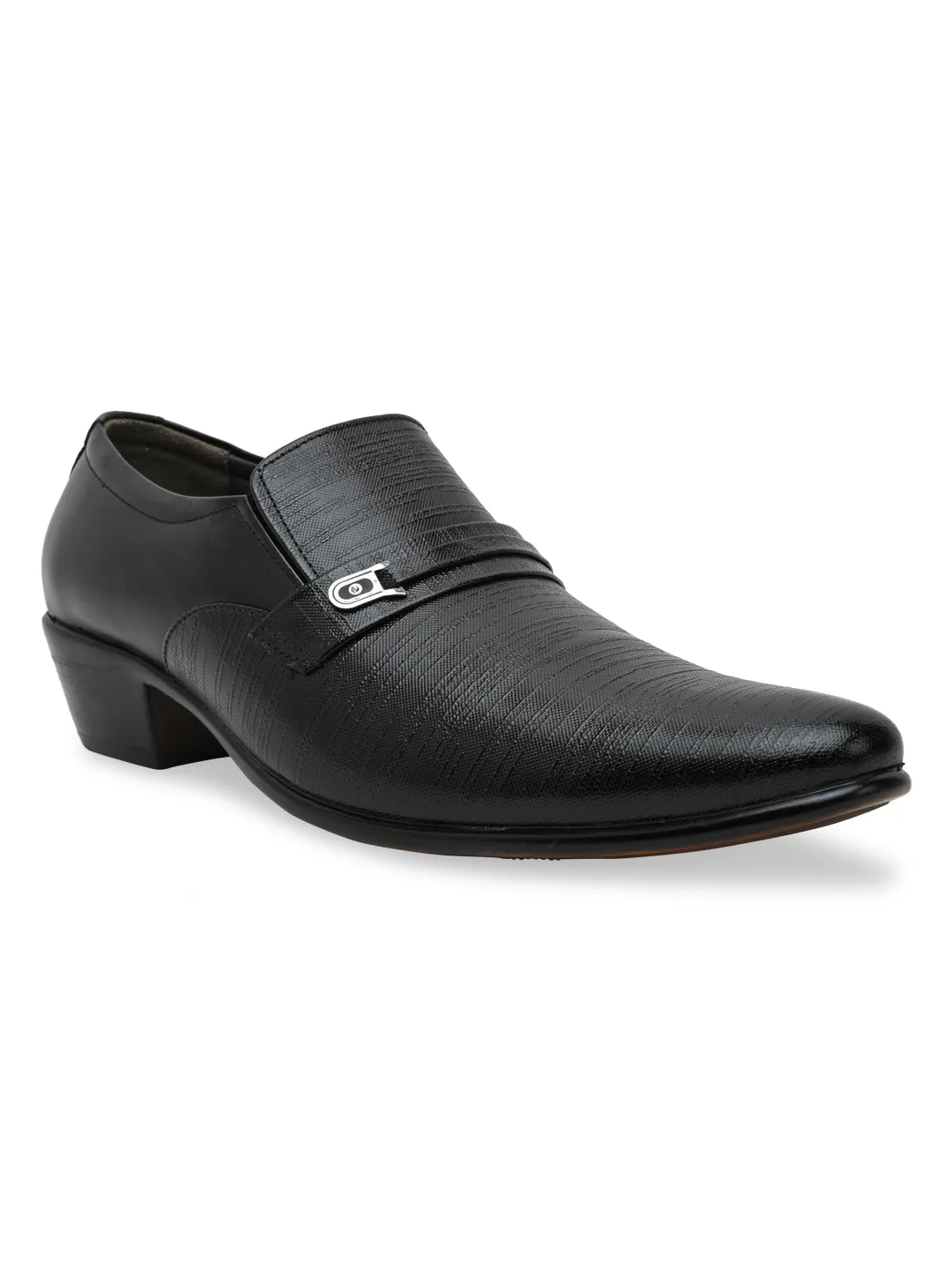 Regal Men Textured Leather Formal Slip Ons