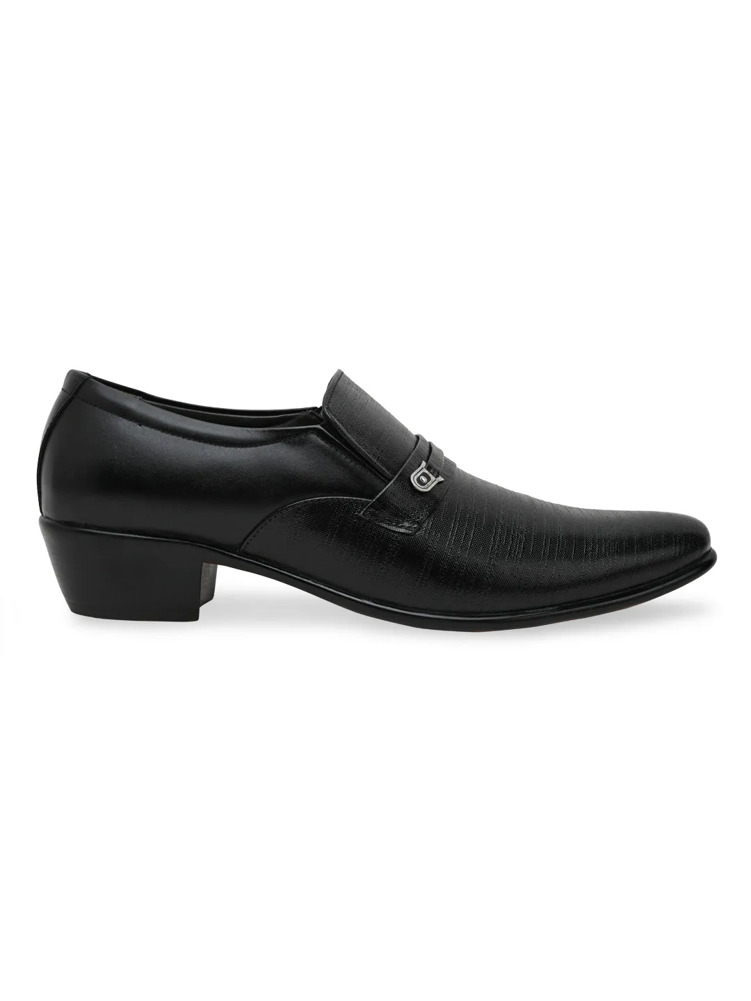 Regal Men Textured Leather Formal Slip Ons