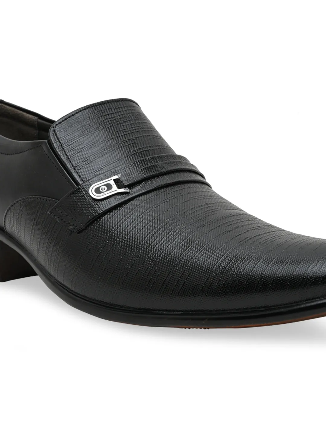 Regal Men Textured Leather Formal Slip Ons