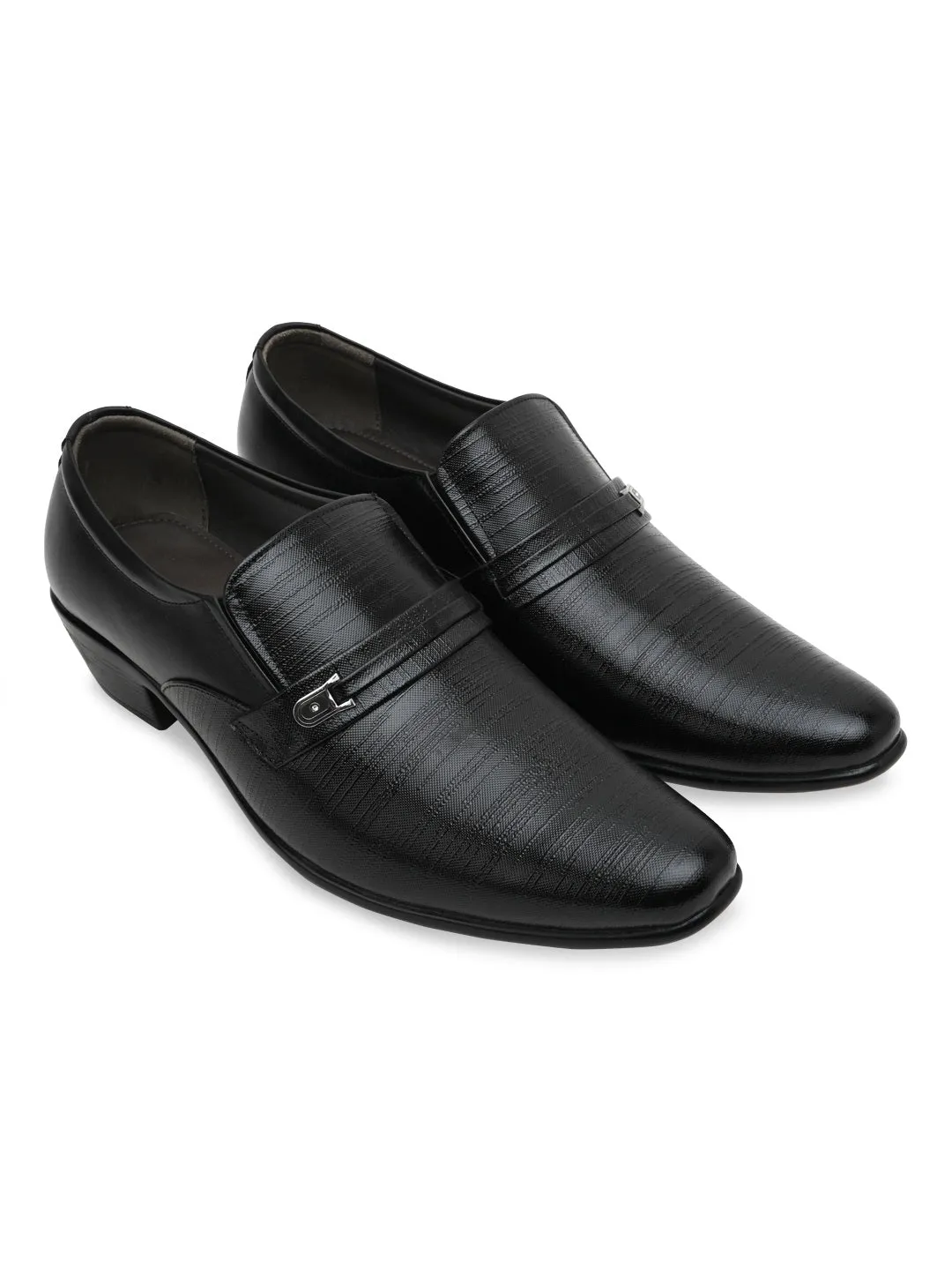 Regal Men Textured Leather Formal Slip Ons