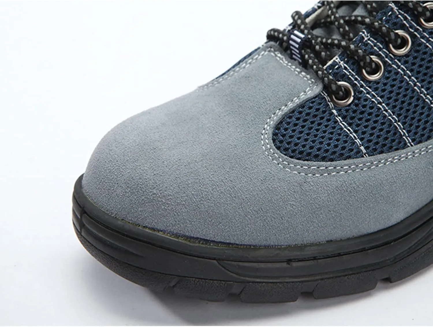 Safety Trainers Men Women Steel Toe Cap Trainers Lightweight Breathable Slip Resistant Work Trainers (Color : Gray, Size : 8.5 US)