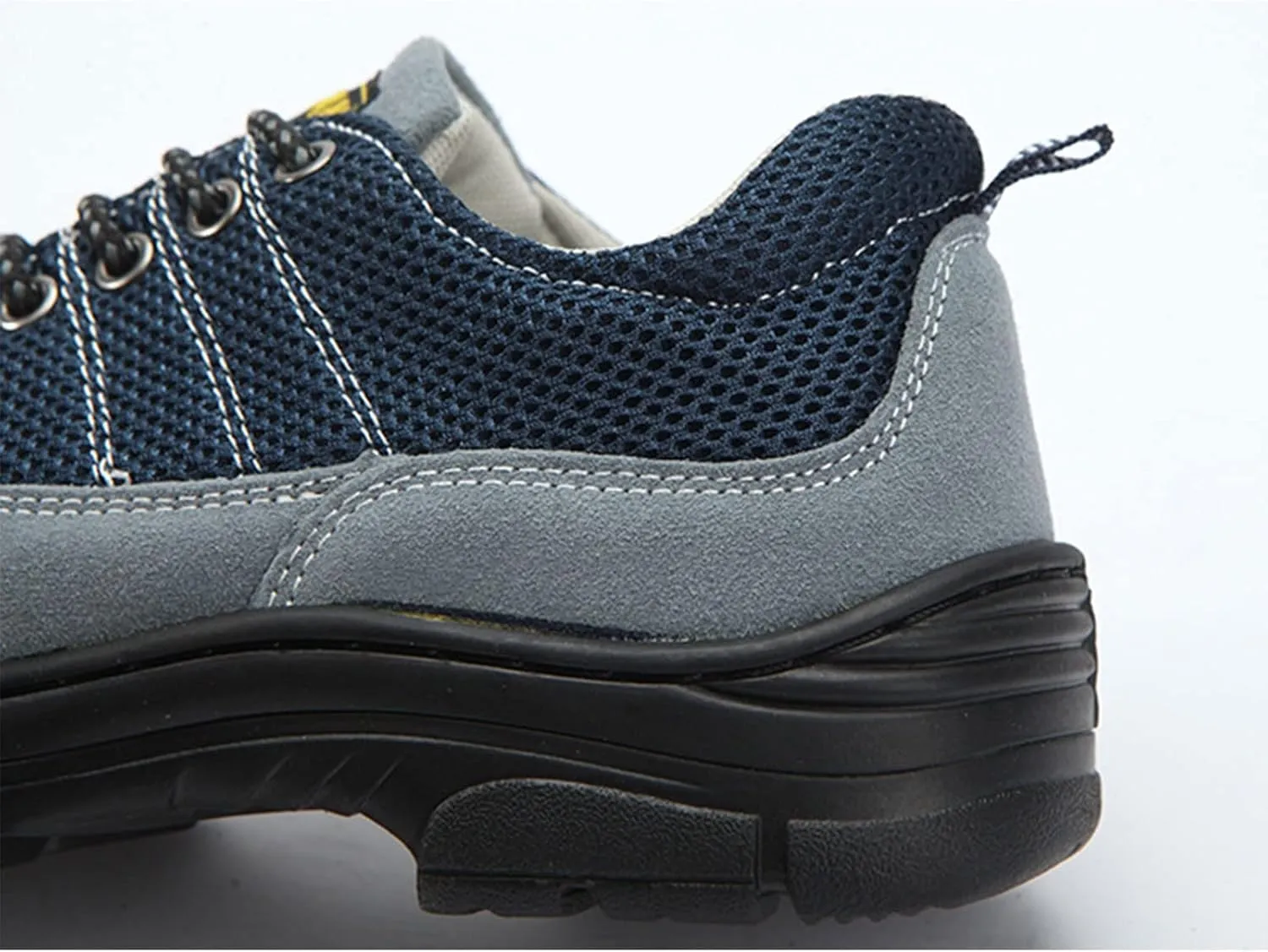 Safety Trainers Men Women Steel Toe Cap Trainers Lightweight Breathable Slip Resistant Work Trainers (Color : Gray, Size : 8.5 US)