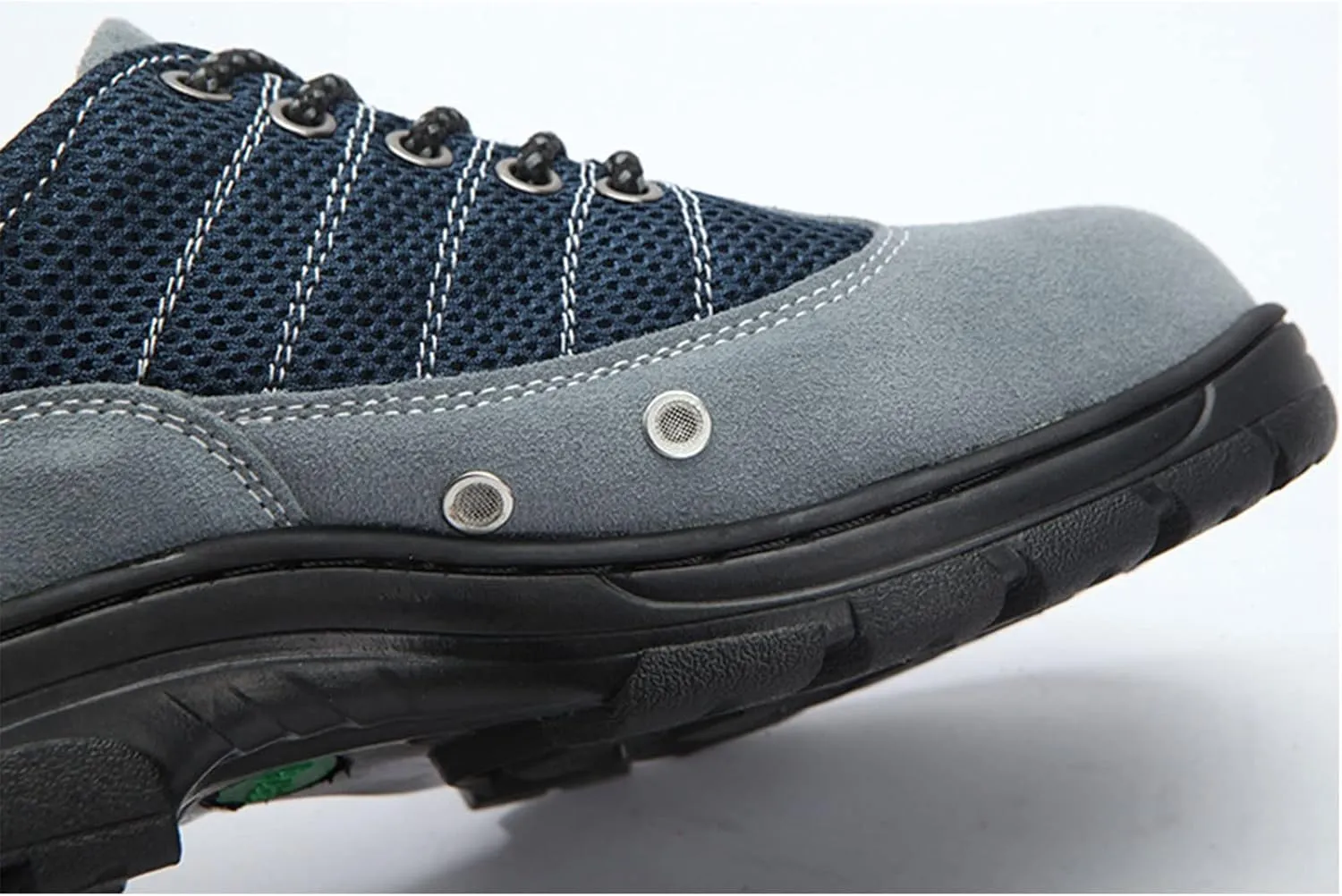 Safety Trainers Men Women Steel Toe Cap Trainers Lightweight Breathable Slip Resistant Work Trainers (Color : Gray, Size : 8.5 US)