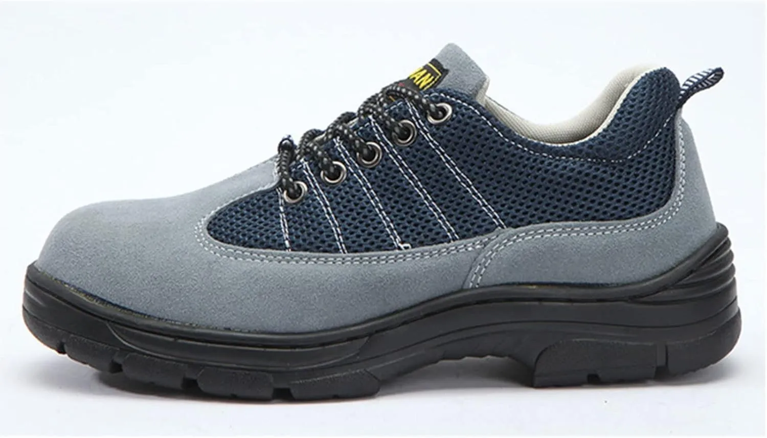 Safety Trainers Men Women Steel Toe Cap Trainers Lightweight Breathable Slip Resistant Work Trainers (Color : Gray, Size : 8.5 US)