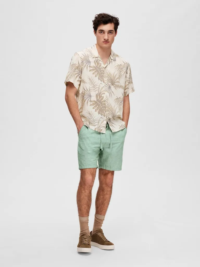 Selected Homme / Damen-Bluse / SLHRELAX-NOA-AOP SHIRT SS RESORT B