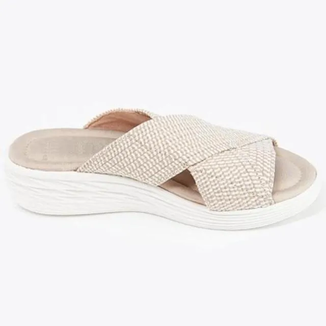 Stretch Soft Sandals, Knitted Sports Supportive Sandals