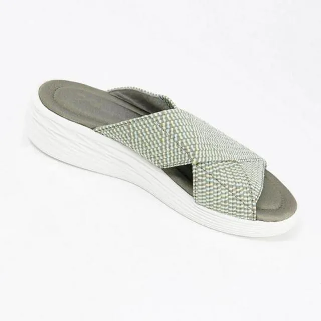 Stretch Soft Sandals, Knitted Sports Supportive Sandals
