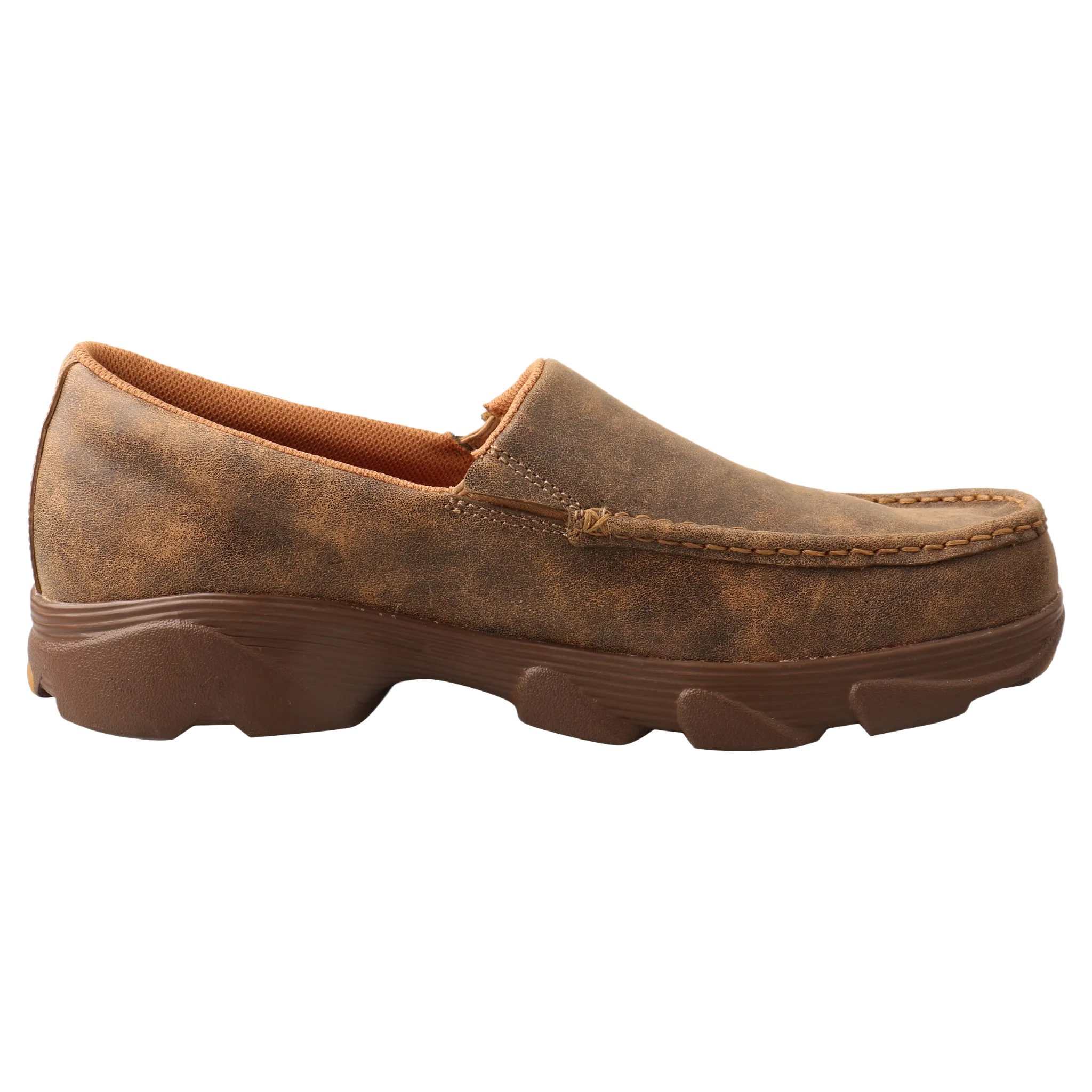 Twisted X Men's Bomber Brown Slip-On Crossover Moc Shoes MIE0001