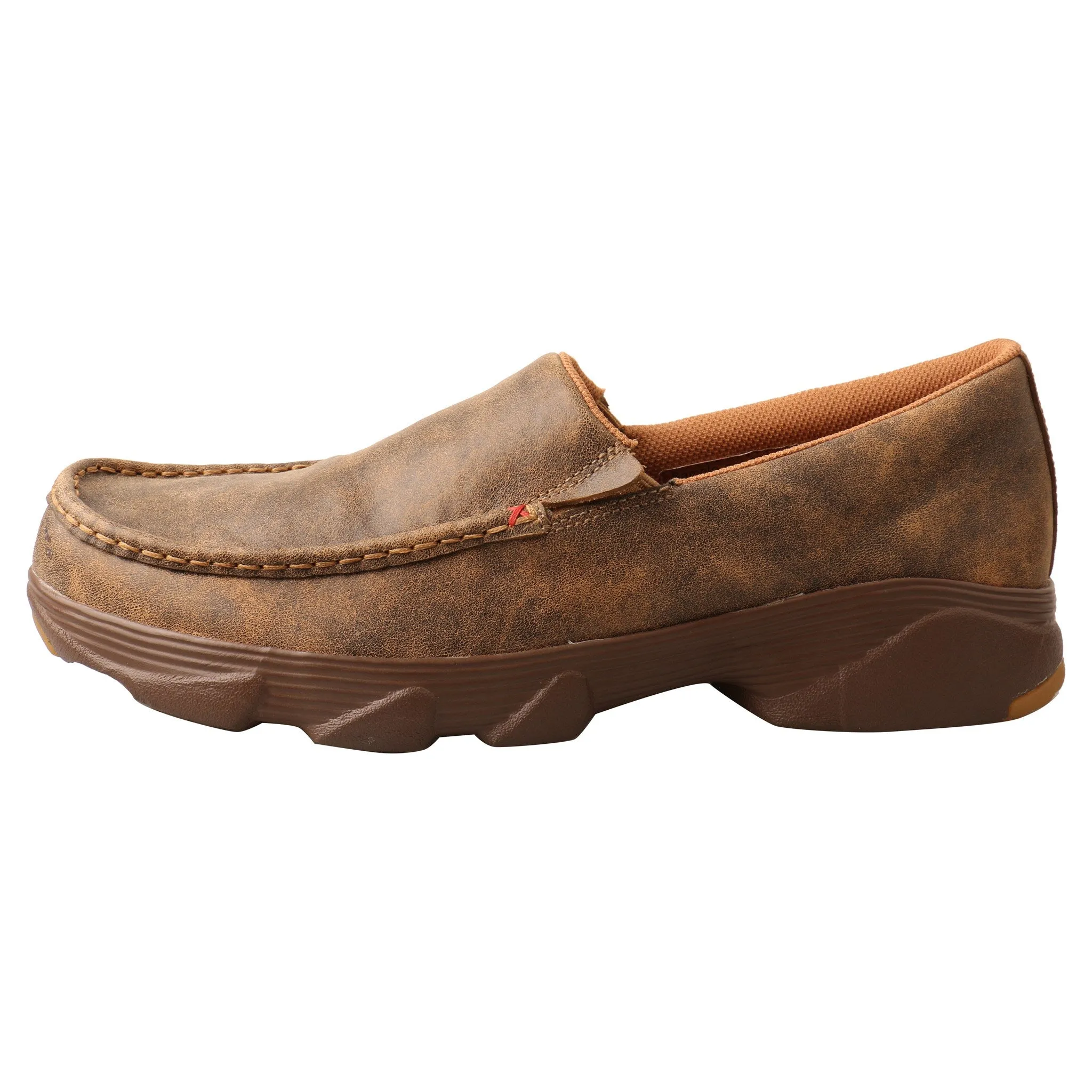 Twisted X Men's Bomber Brown Slip-On Crossover Moc Shoes MIE0001