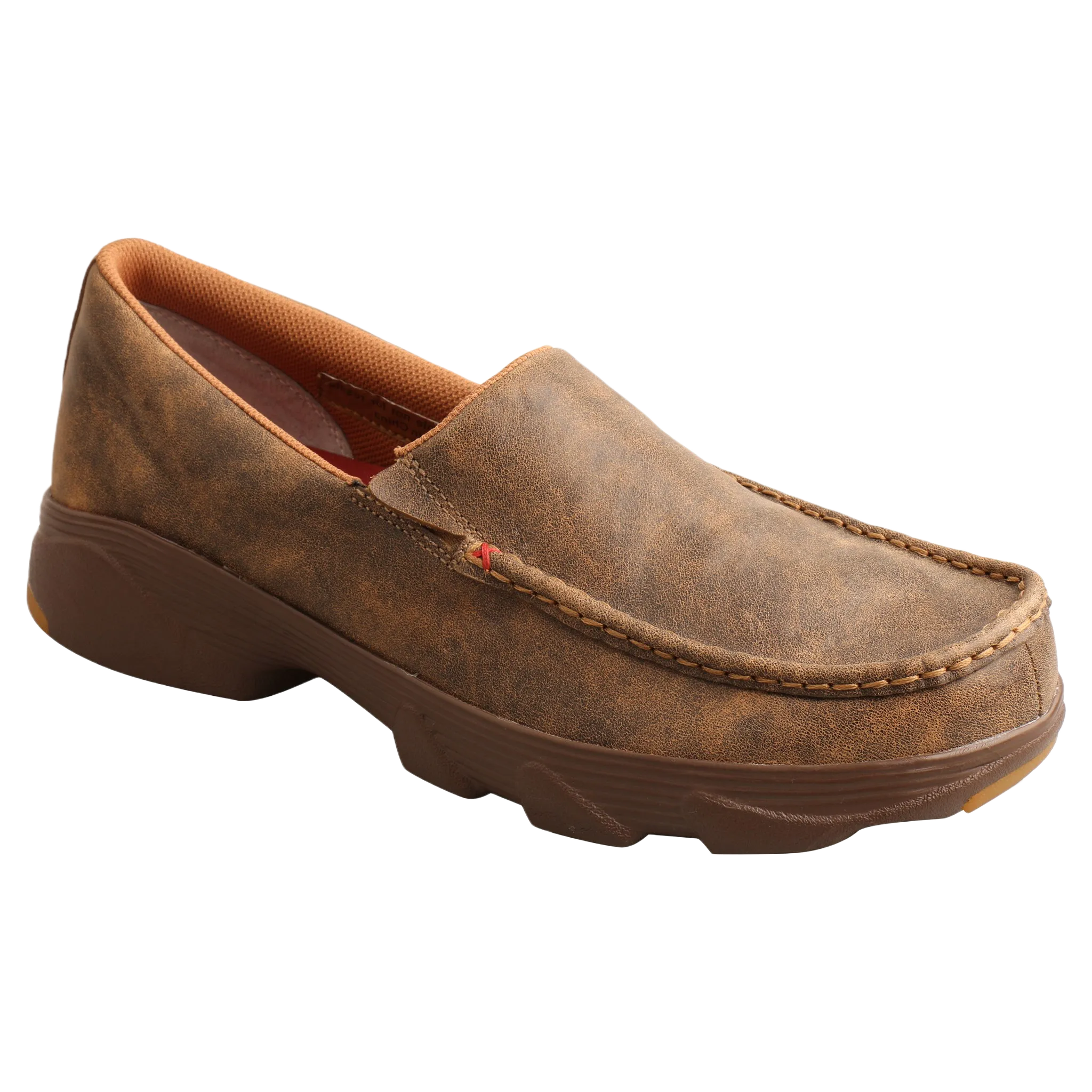 Twisted X Men's Bomber Brown Slip-On Crossover Moc Shoes MIE0001