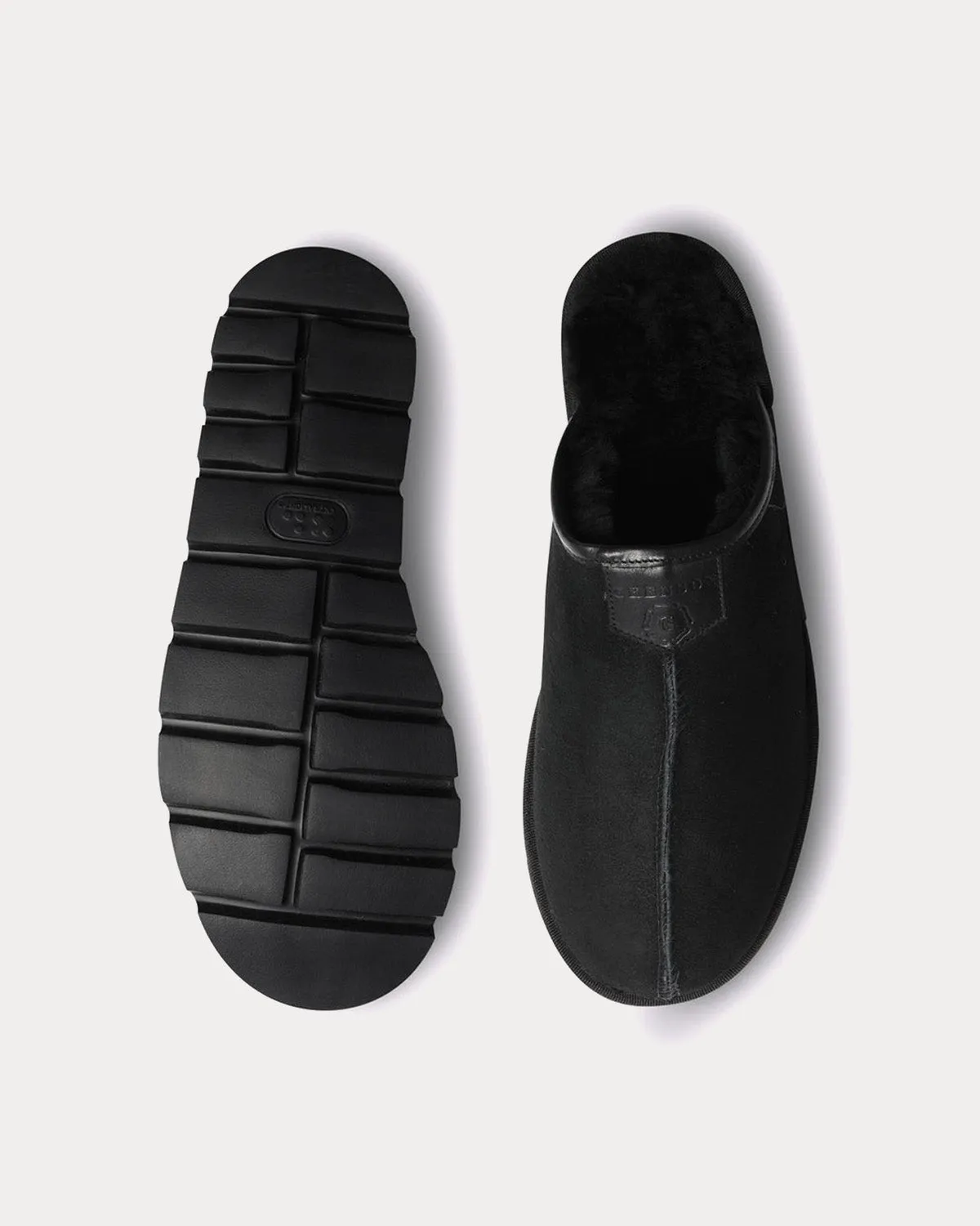 Wainwright Shearling Black Slip Ons