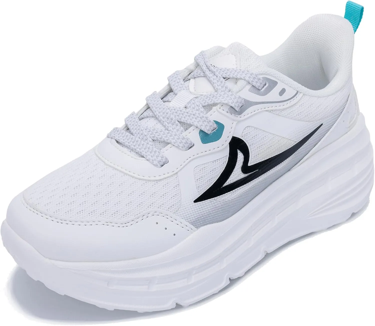 Women's Chunky Platform Sneakers LYNSS 1.0 Lightweight Walking Lace-up Memory Foam Comfortable Casual Sneakers